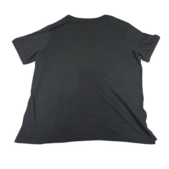 Offline By Aerie Womens Black Graphic T-Shirt Size XS 100% Cotton Crew Neck - Picture 6 of 6